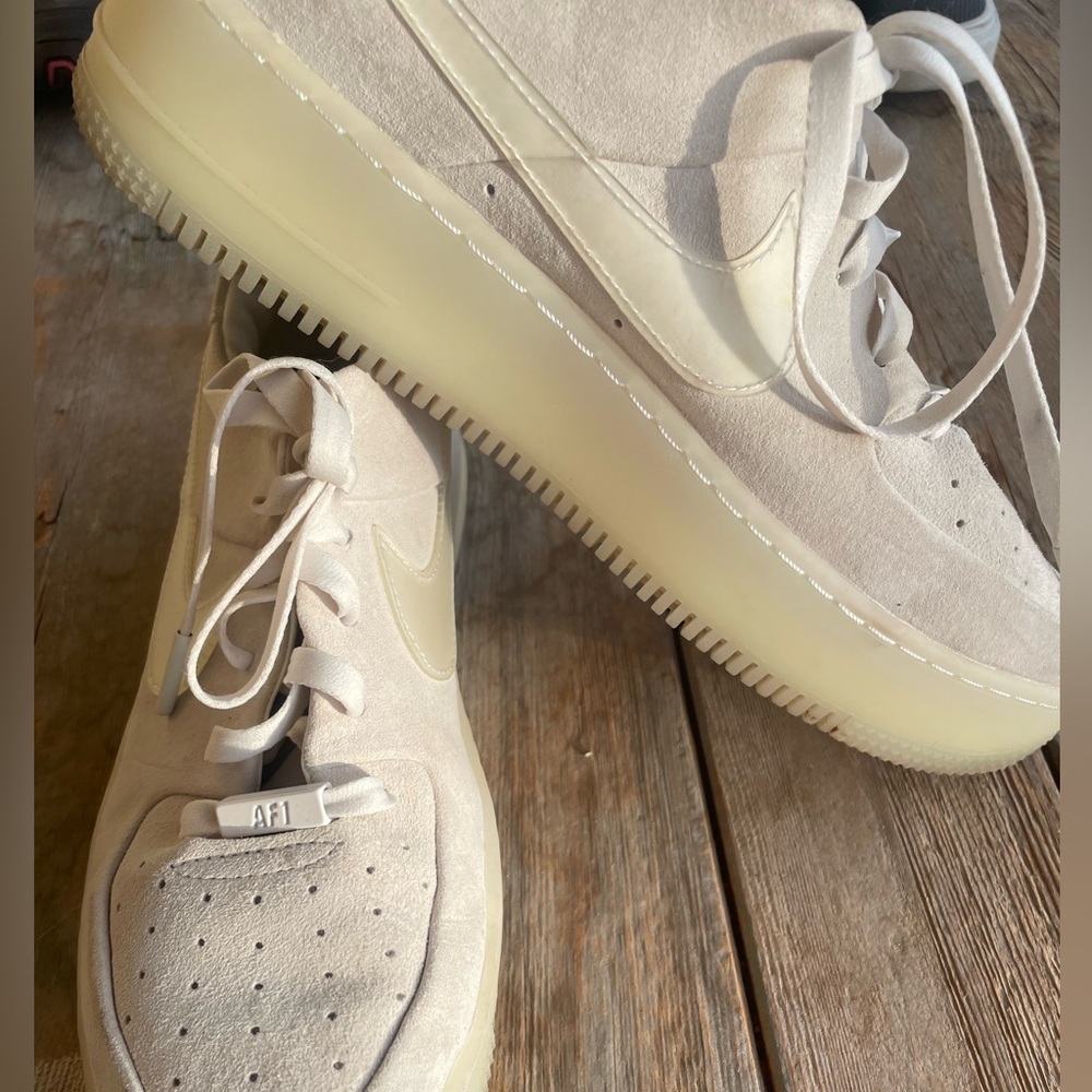 Nike Air Force 1 sage low size 11.5 in cream